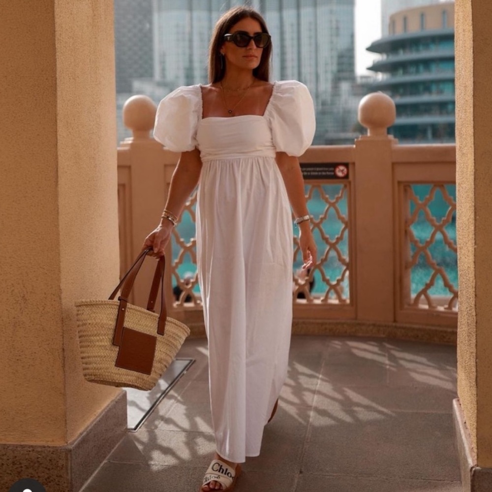 Zara White Maxi Dress